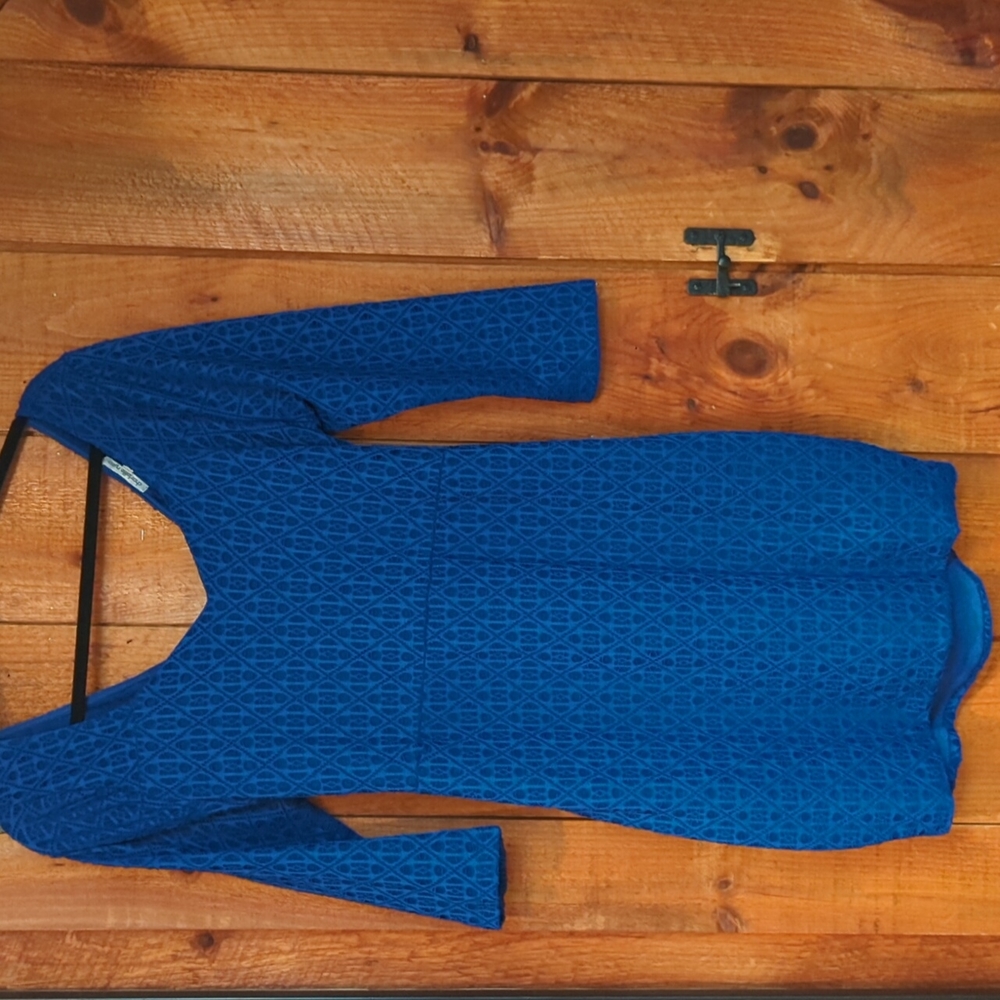 Royal blue lace dress